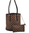 Authentic Louis Vuitton Damier Marais Bucket Shoulder Tote Bag N42240 LV 6270I