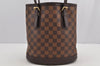 Authentic Louis Vuitton Damier Marais Bucket Shoulder Tote Bag N42240 LV 6270I