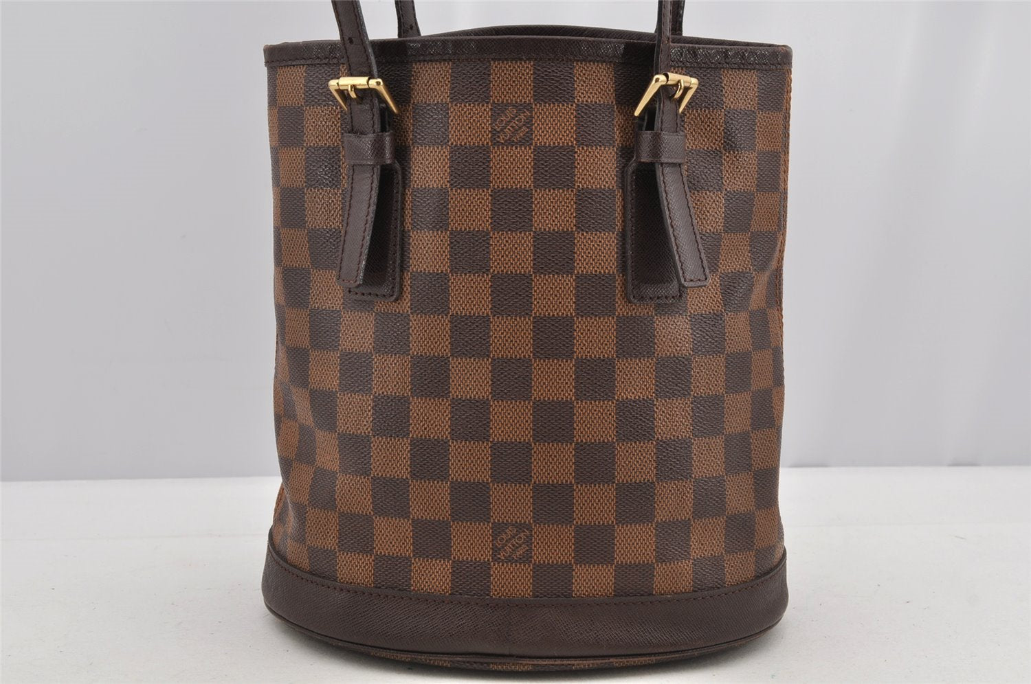 Authentic Louis Vuitton Damier Marais Bucket Shoulder Tote Bag N42240 LV 6270I