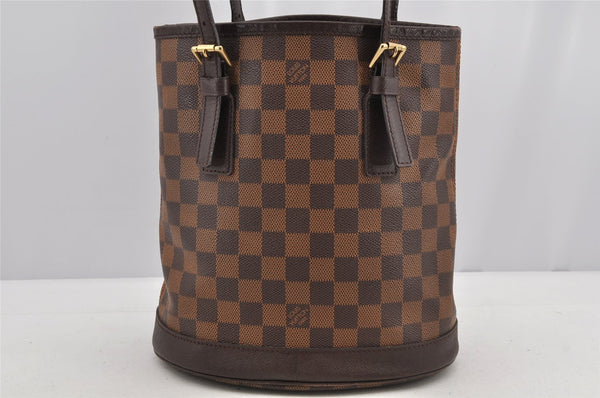 Authentic Louis Vuitton Damier Marais Bucket Shoulder Tote Bag N42240 LV 6270I