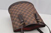 Authentic Louis Vuitton Damier Marais Bucket Shoulder Tote Bag N42240 LV 6270I
