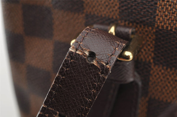 Authentic Louis Vuitton Damier Marais Bucket Shoulder Tote Bag N42240 LV 6270I