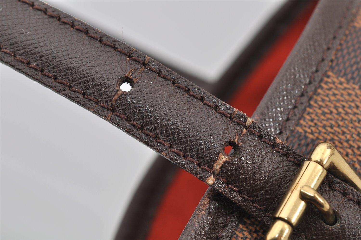 Authentic Louis Vuitton Damier Marais Bucket Shoulder Tote Bag N42240 LV 6270I