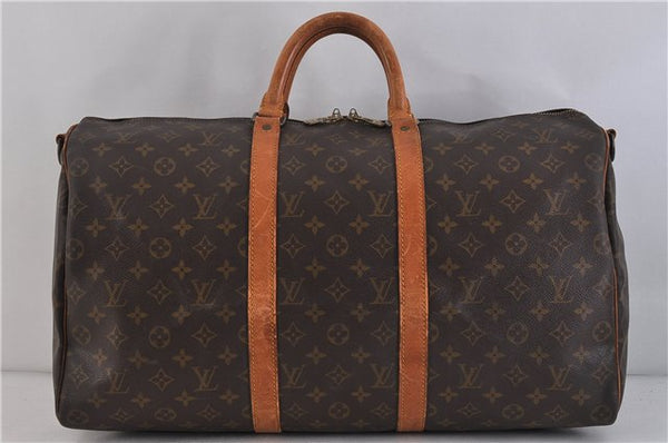 Auth LOUIS VUITTON Monogram Keepall Bandouliere 50 Boston Bag M41416 LV 6271C