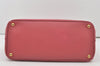 Authentic PRADA Vintage Saffiano Leather Shoulder Hand Tote Bag Pink 6271I