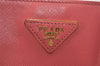 Authentic PRADA Vintage Saffiano Leather Shoulder Hand Tote Bag Pink 6271I