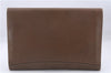 Authentic GUCCI Vintage Business Documents Case Clutch Bag Leather Brown 6272D