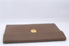 Authentic GUCCI Vintage Business Documents Case Clutch Bag Leather Brown 6272D