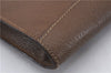 Authentic GUCCI Vintage Business Documents Case Clutch Bag Leather Brown 6272D