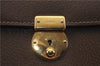 Authentic GUCCI Vintage Business Documents Case Clutch Bag Leather Brown 6272D
