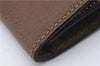 Authentic GUCCI Vintage Business Documents Case Clutch Bag Leather Brown 6272D
