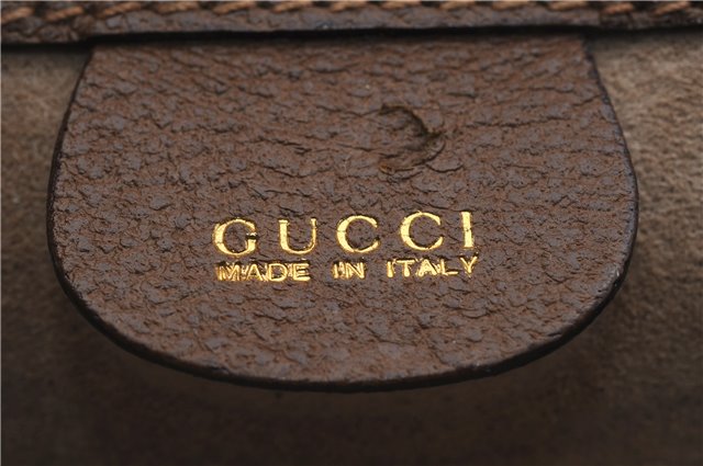 Authentic GUCCI Vintage Business Documents Case Clutch Bag Leather Brown 6272D