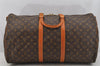 Authentic Louis Vuitton Monogram Keepall Bandouliere 55 M41414 Boston Bag 6272I