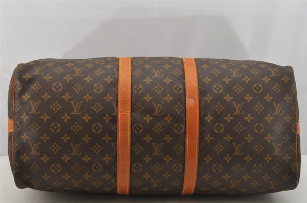 Authentic Louis Vuitton Monogram Keepall Bandouliere 55 M41414 Boston Bag 6272I