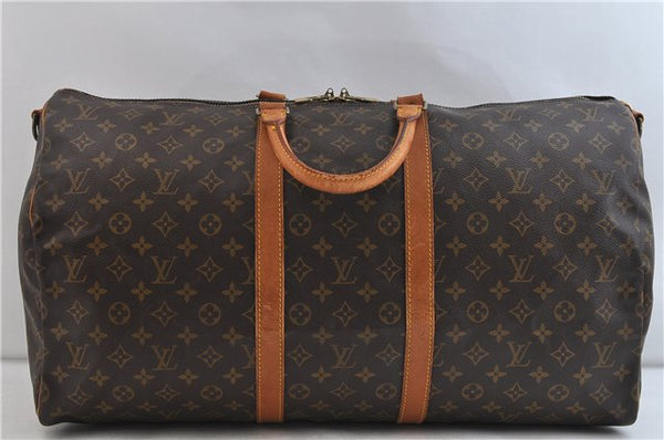 Auth LOUIS VUITTON Monogram Keepall Bandouliere 55 Boston Bag M41414 LV 6274C