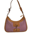 Authentic GUCCI Shoulder Hand Bag Suede Leather 0014128 Pink Brown 6274D