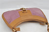 Authentic GUCCI Shoulder Hand Bag Suede Leather 0014128 Pink Brown 6274D