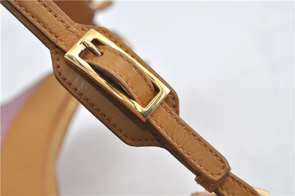 Authentic GUCCI Shoulder Hand Bag Suede Leather 0014128 Pink Brown 6274D