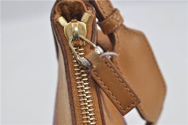 Authentic GUCCI Shoulder Hand Bag Suede Leather 0014128 Pink Brown 6274D