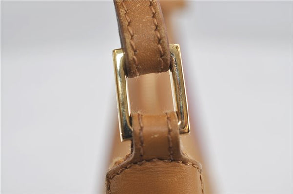 Authentic GUCCI Shoulder Hand Bag Suede Leather 0014128 Pink Brown 6274D