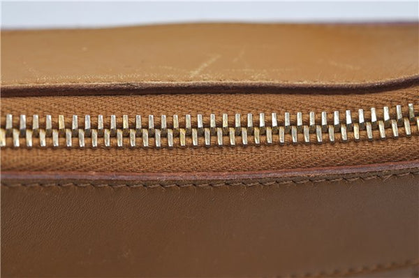 Authentic GUCCI Shoulder Hand Bag Suede Leather 0014128 Pink Brown 6274D