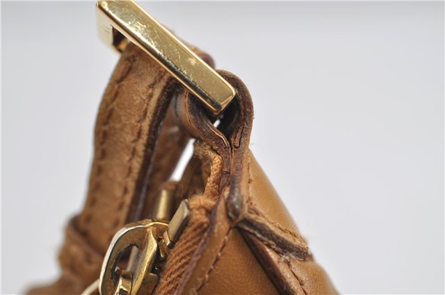 Authentic GUCCI Shoulder Hand Bag Suede Leather 0014128 Pink Brown 6274D