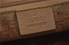 Authentic GUCCI Shoulder Hand Bag Suede Leather 0014128 Pink Brown 6274D