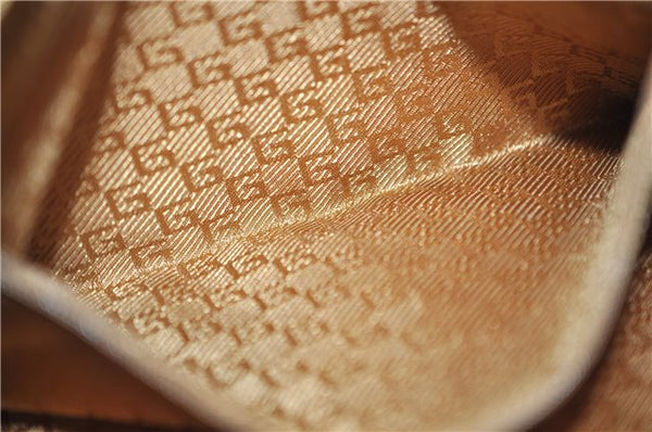 Authentic GUCCI Shoulder Hand Bag Suede Leather 0014128 Pink Brown 6274D