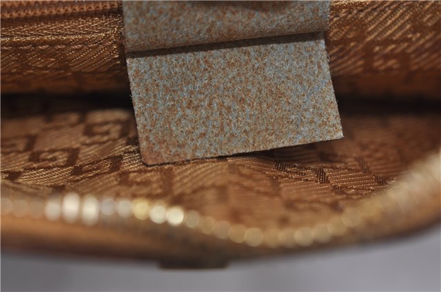 Authentic GUCCI Shoulder Hand Bag Suede Leather 0014128 Pink Brown 6274D