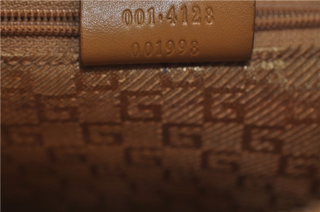 Authentic GUCCI Shoulder Hand Bag Suede Leather 0014128 Pink Brown 6274D