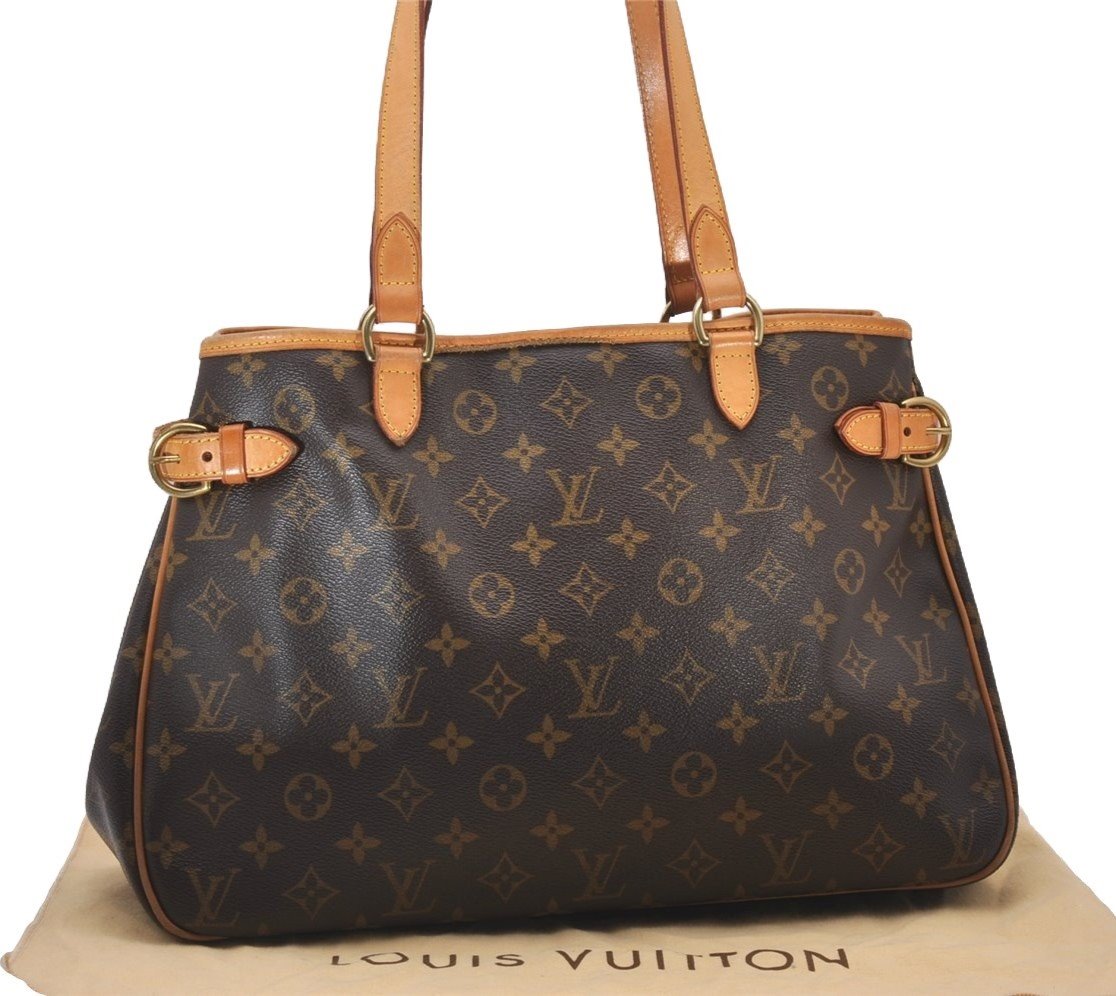 Authentic Louis Vuitton Monogram Batignolles Horizontal Tote Bag M51154 LV 6274I