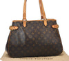 Authentic Louis Vuitton Monogram Batignolles Horizontal Tote Bag M51154 LV 6274I