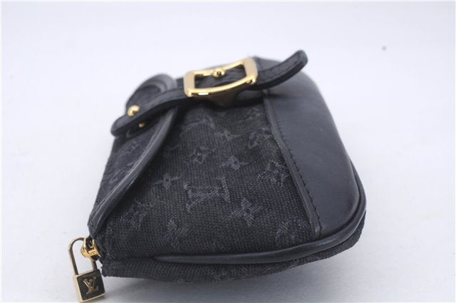 Authentic Louis Vuitton Monogram Mini Anne Sophie Pouch Navy M92697 LV 6275D