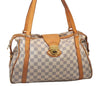 Authentic Louis Vuitton Damier Azur Stresa PM Shoulder Bag N42220 LV 6275I