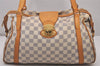 Authentic Louis Vuitton Damier Azur Stresa PM Shoulder Bag N42220 LV 6275I