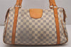 Authentic Louis Vuitton Damier Azur Stresa PM Shoulder Bag N42220 LV 6275I