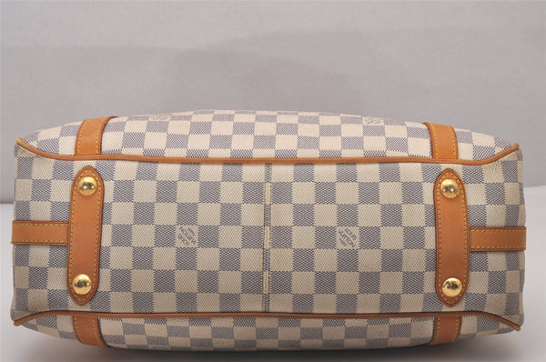 Authentic Louis Vuitton Damier Azur Stresa PM Shoulder Bag N42220 LV 6275I