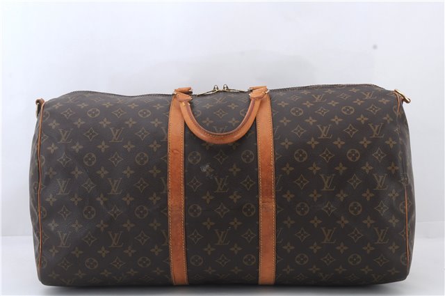 Auth LOUIS VUITTON Monogram Keepall Bandouliere 55 Boston Bag M41414 LV 6276C