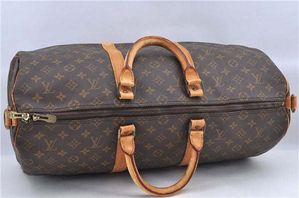 Auth Louis Vuitton Monogram Keepall Bandouliere 50 Boston Bag M41416 Junk 6277B