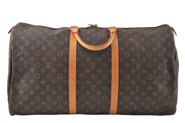 Authentic Louis Vuitton Monogram Keepall 60 Travel Boston Bag M41422 LV 6278I