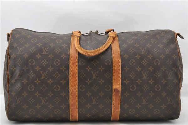 Auth LOUIS VUITTON Monogram Keepall Bandouliere 55 Boston Bag M41414 LV 6279C