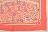 Auth HERMES Petit Carre 40 Scarf Handkerchief "LES AMOUREUX" Silk Pink 6279F