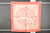 Auth HERMES Petit Carre 40 Scarf Handkerchief "LES AMOUREUX" Silk Pink 6279F