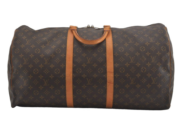 Authentic Louis Vuitton Monogram Keepall Bandouliere 60 M41412 Boston Bag 6279I