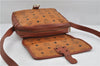 Authentic MCM Visetos Leather Vintage Shoulder Cross Body Bag Brown 6280D