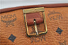 Authentic MCM Visetos Leather Vintage Shoulder Cross Body Bag Brown 6280D