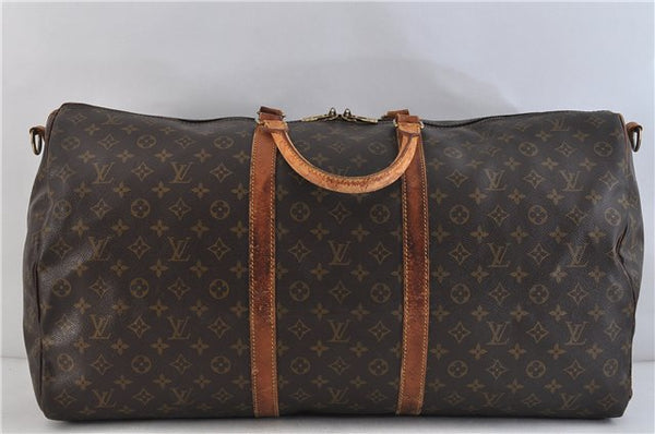 Auth LOUIS VUITTON Monogram Keepall Bandouliere 60 Boston Bag M41412 LV 6281C