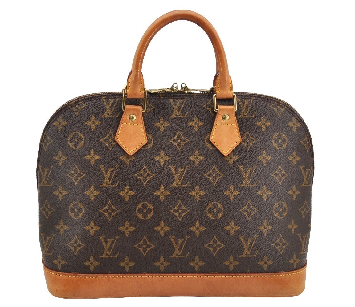Authentic Louis Vuitton Monogram Alma Hand Bag Purse M51130 LV 6281I