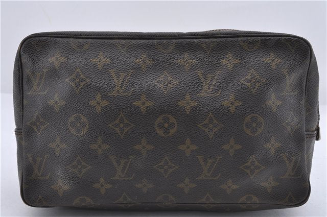 Auth Louis Vuitton Monogram Trousse Toilette 28 Clutch Hand Bag M47522 LV 6283D