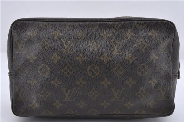 Auth Louis Vuitton Monogram Trousse Toilette 28 Clutch Hand Bag M47522 LV 6283D